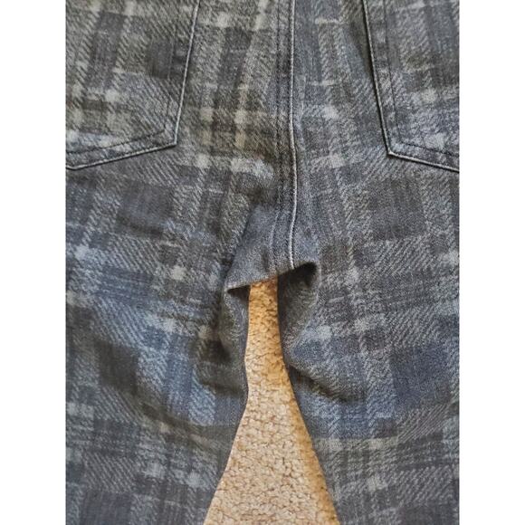 DL1961 Florence Instasculpt Skinny Jeans Dahlia Black Gray Plaid Denim, Size 29 - Picture 12 of 13